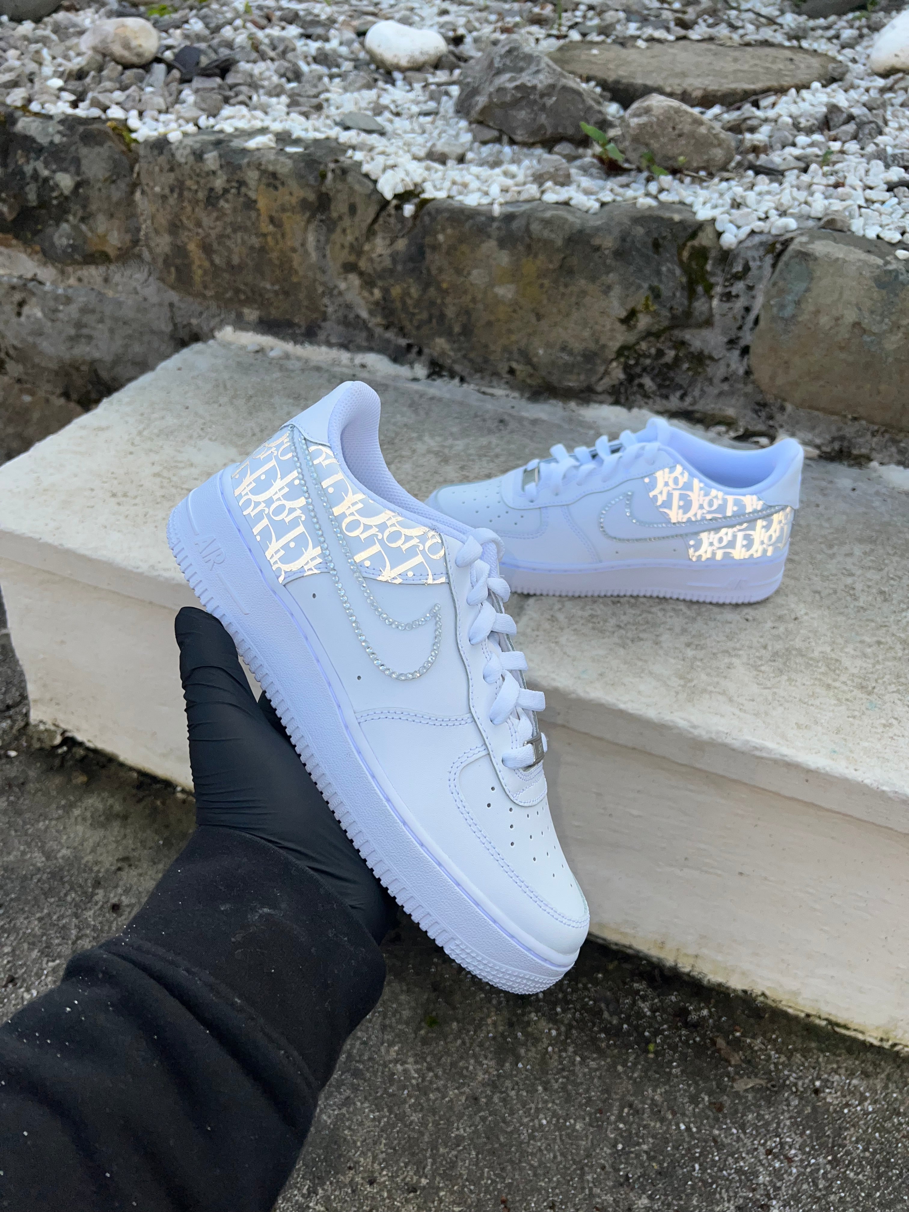 Nike air force 1 x dior custom Clearance